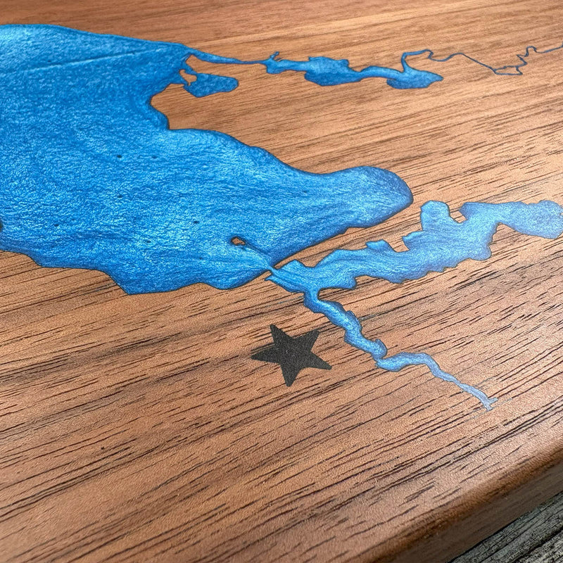 Detail of the Lake Wissota map by Keyway