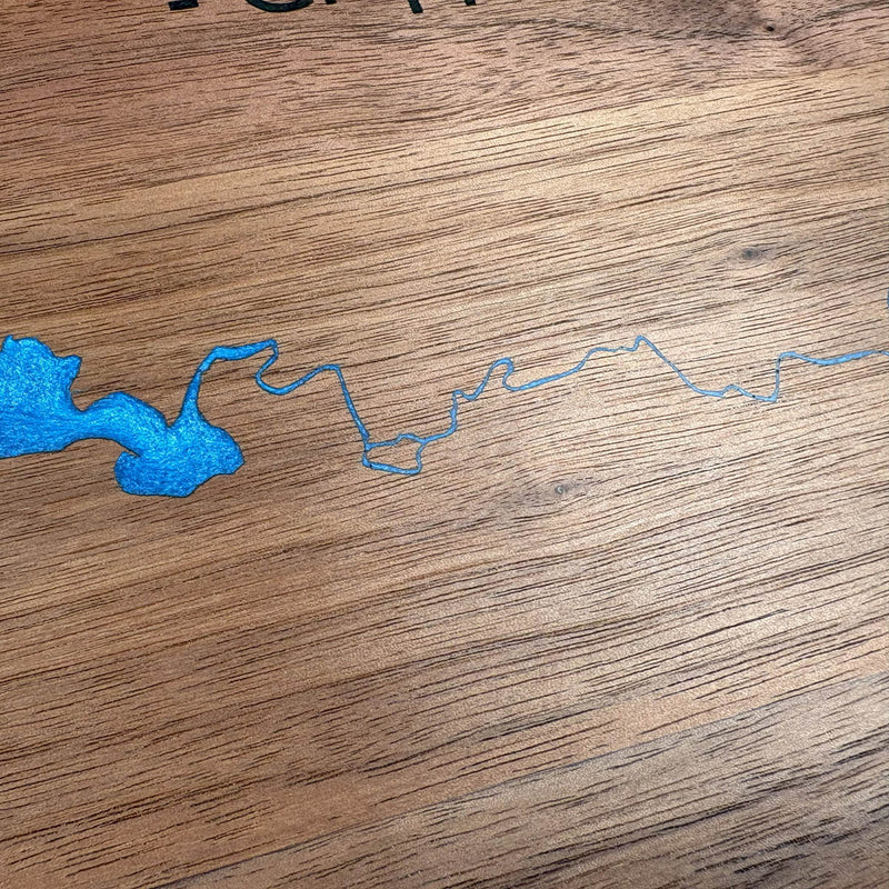 Detail of the Lake Wissota map by Keyway