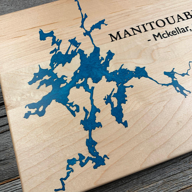 Detail of the Manitouwabing Lake map by Keyway