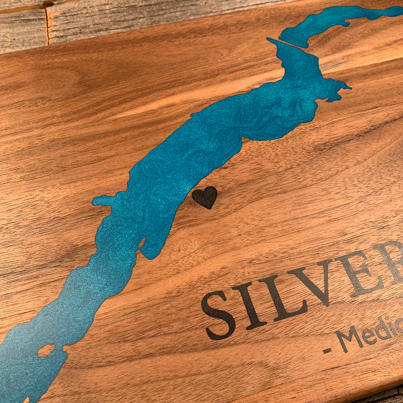 Detail of the Silver Lake map by Keyway