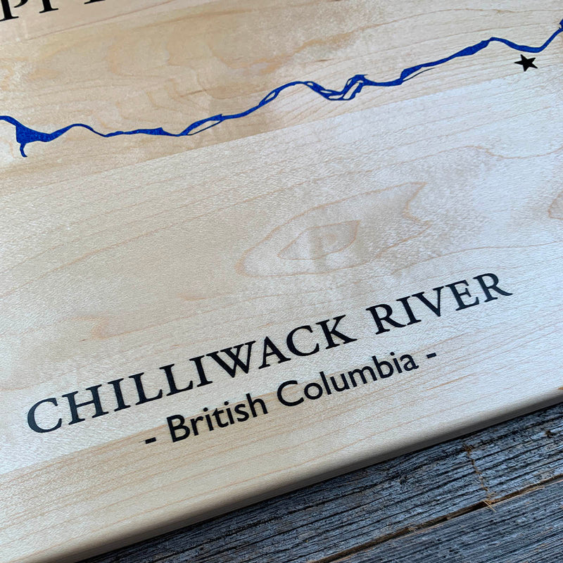Detail of the Chilliwack River map by Keyway