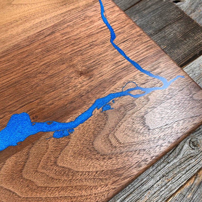 Detail of the Kamloops Lake map by Keyway