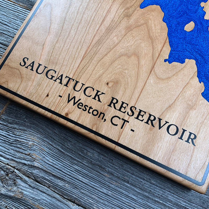 Detail of the Saugatuck Reservoir map by Keyway