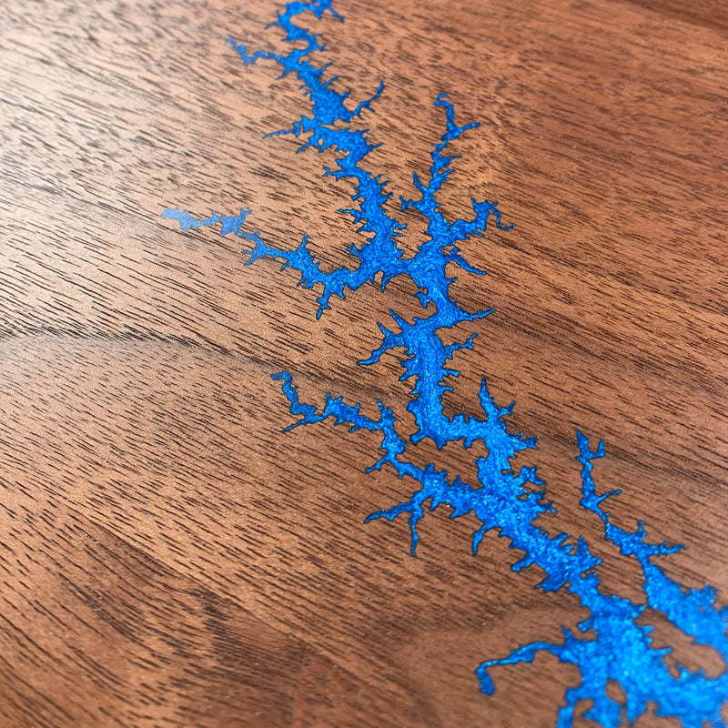 Detail of the Lake Hartwell map by Keyway