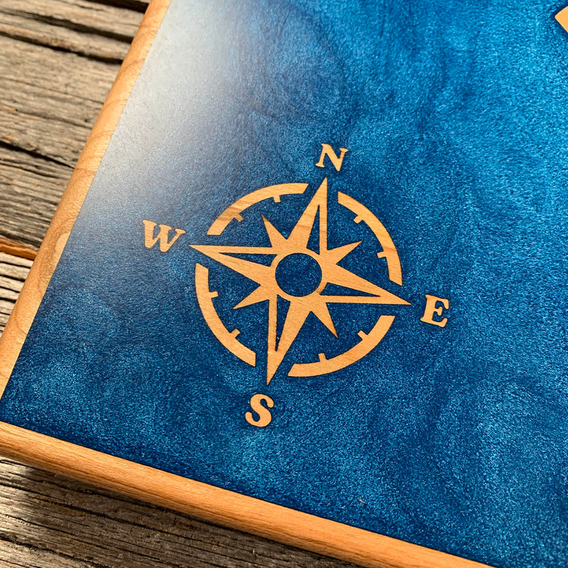 Detail of the Cos Cob Harbor map by Keyway