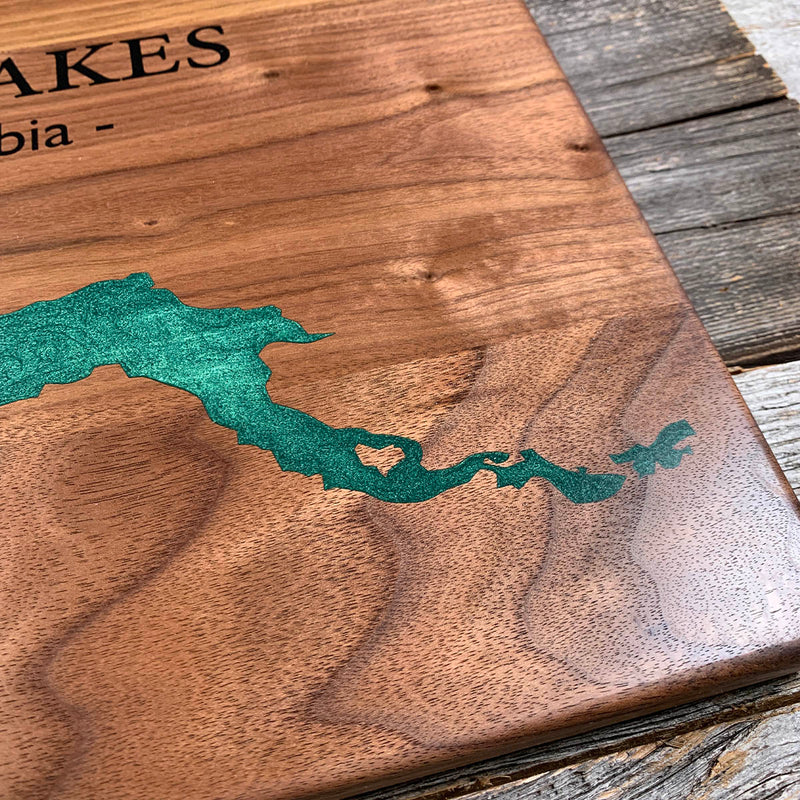Detail of the Nation Lakes map by Keyway