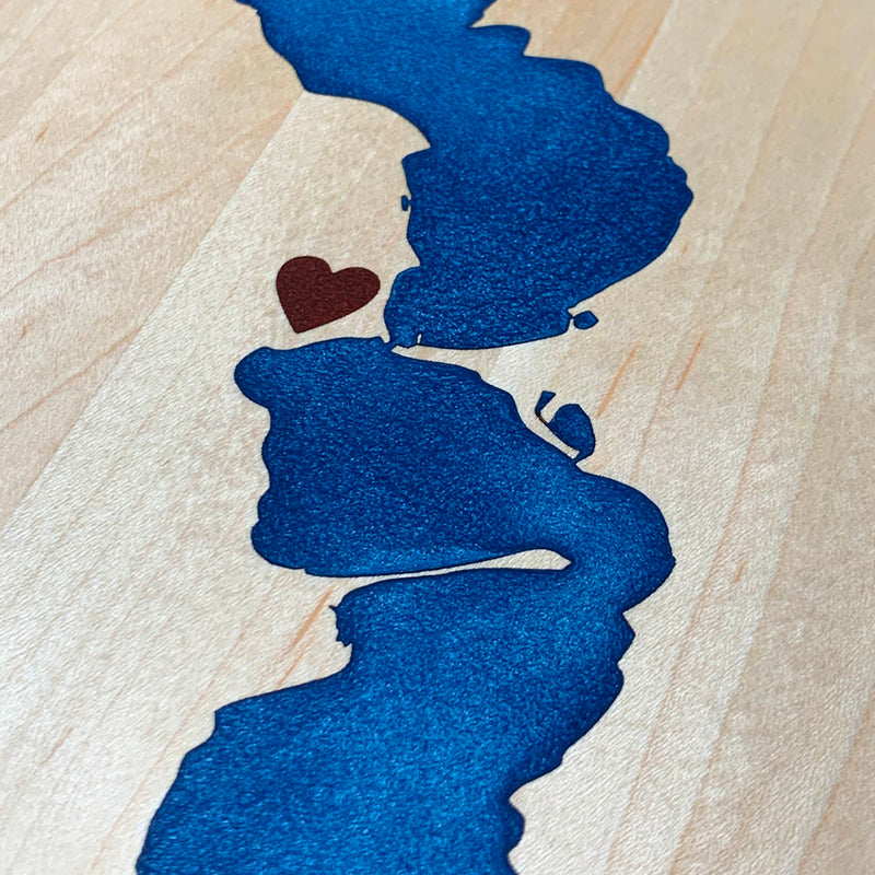 Detail of the Osoyoos Lake map by Keyway