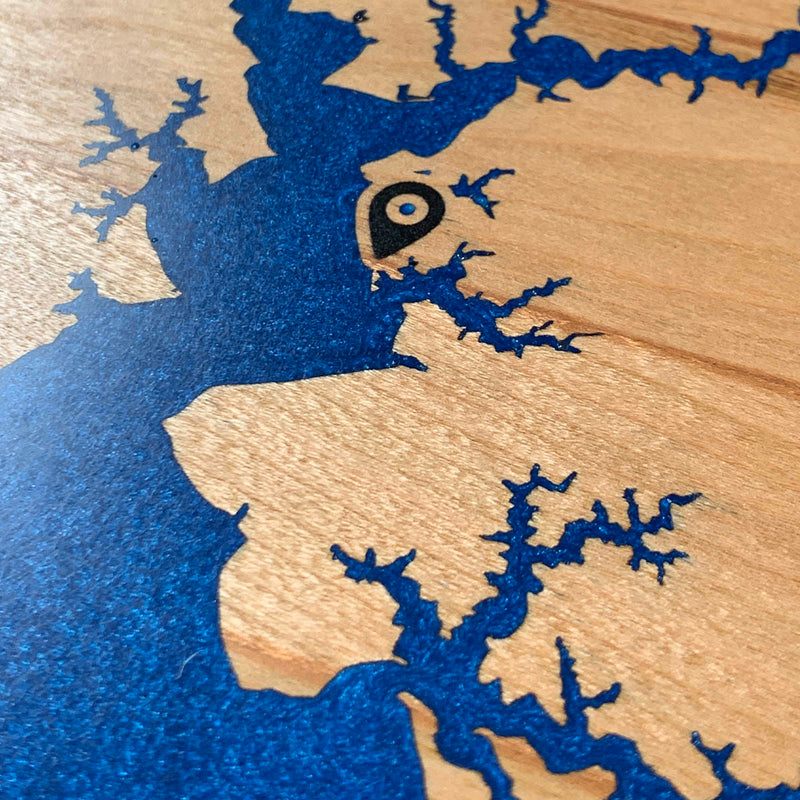Detail of the Rappahannock River map by Keyway