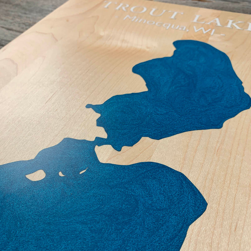 Detail of the Trout Lake map by Keyway