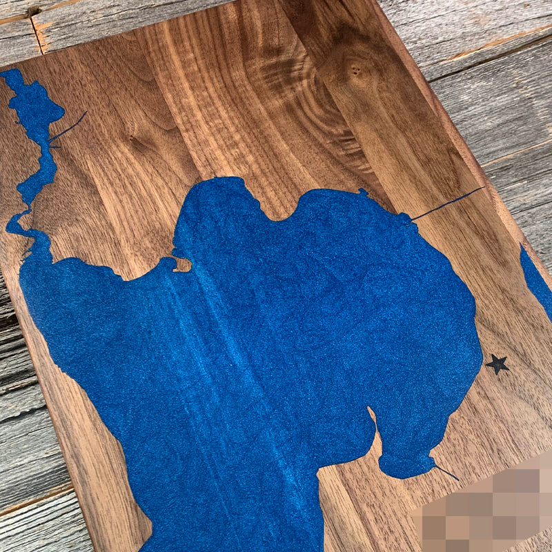 Detail of the Lake Mendota map by Keyway