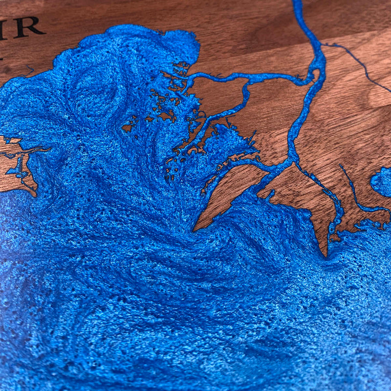 Detail of the Lake St Clair map by Keyway