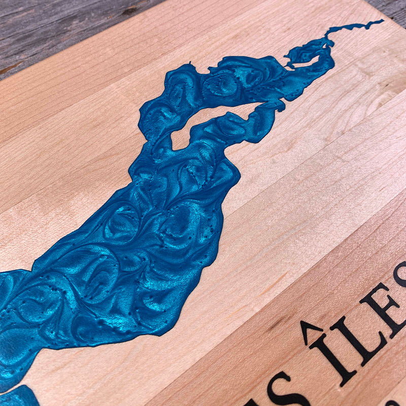 Detail of the Lac des Îles map by Keyway