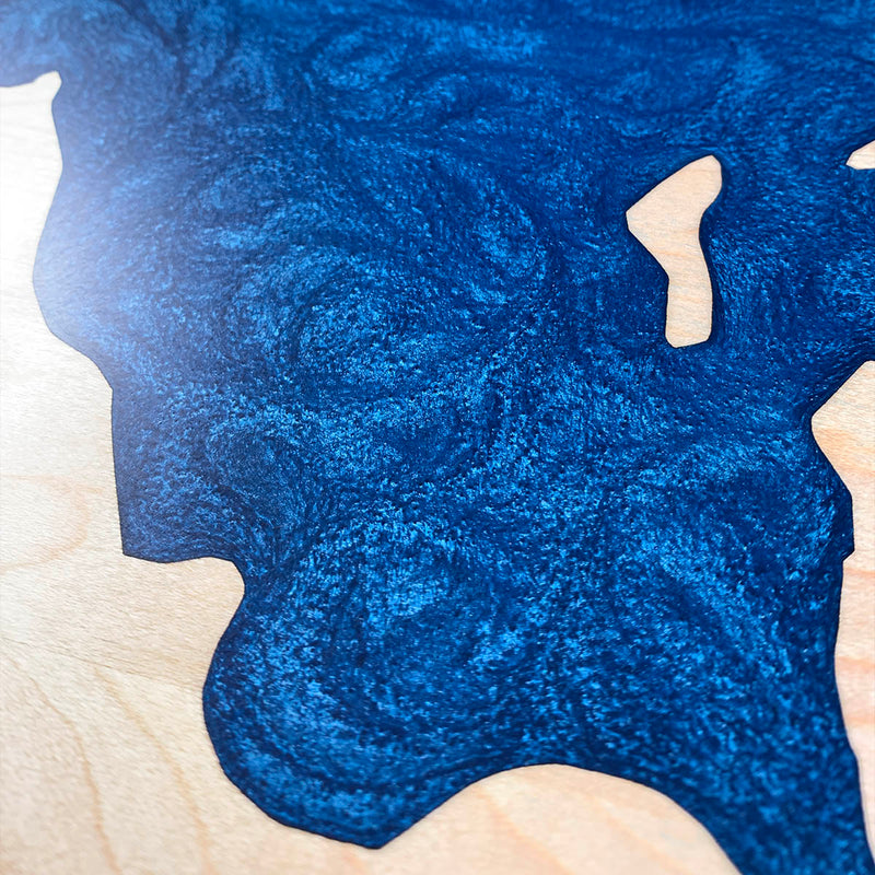 Detail of the Pernette Lake map by Keyway