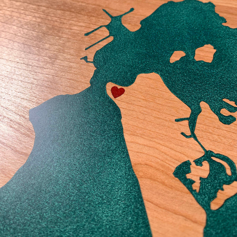 Detail of the Lake Conway map by Keyway