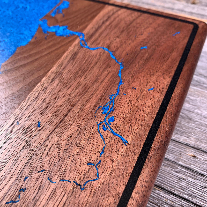 Detail of the Oregon Coast map by Keyway