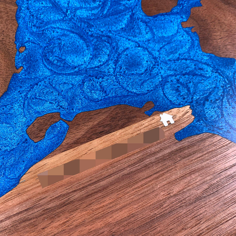 Detail of the Eyak Lake map by Keyway