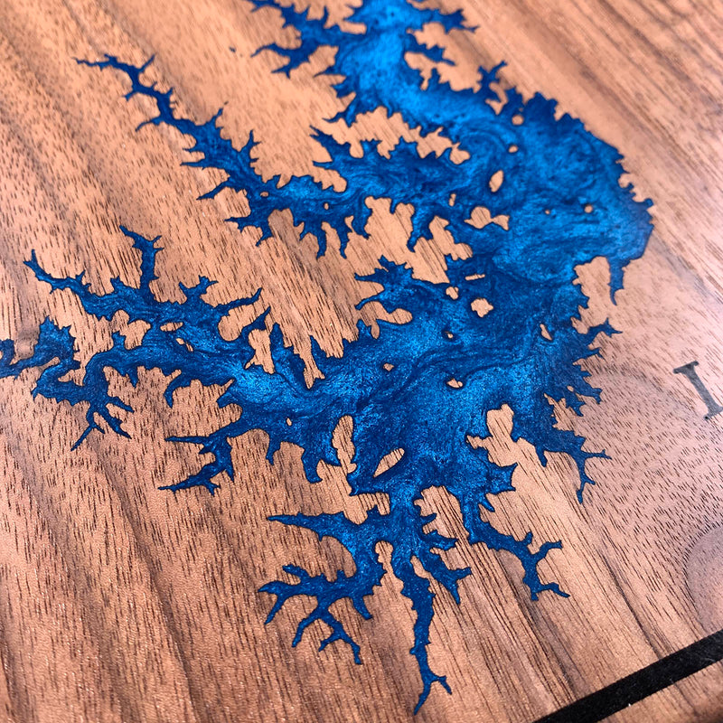 Detail of the Lake Keowee map by Keyway