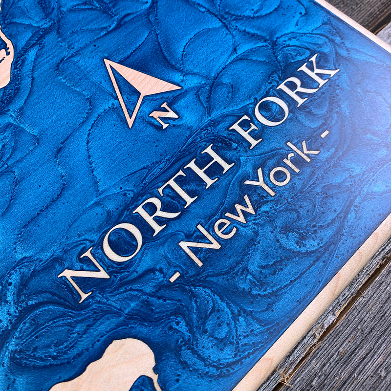 Detail of the North Fork map by Keyway