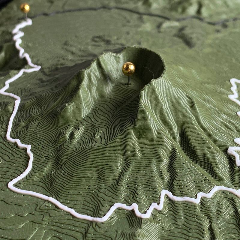 Detail of the Mount St. Helens map by Keyway