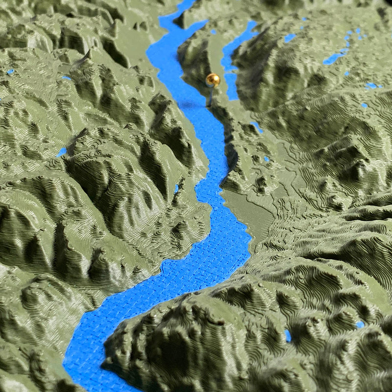 Detail of the Lake Country map by Keyway