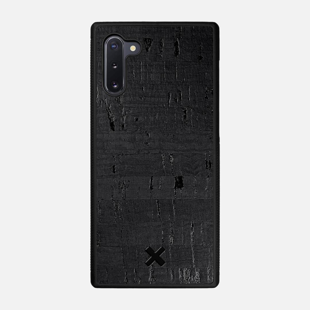 Black Cork Case for the Samsung Galaxy Note 10 featuring a Genuine Cork backer with the Keyway X Mark#Phone Model_Galaxy Note 10