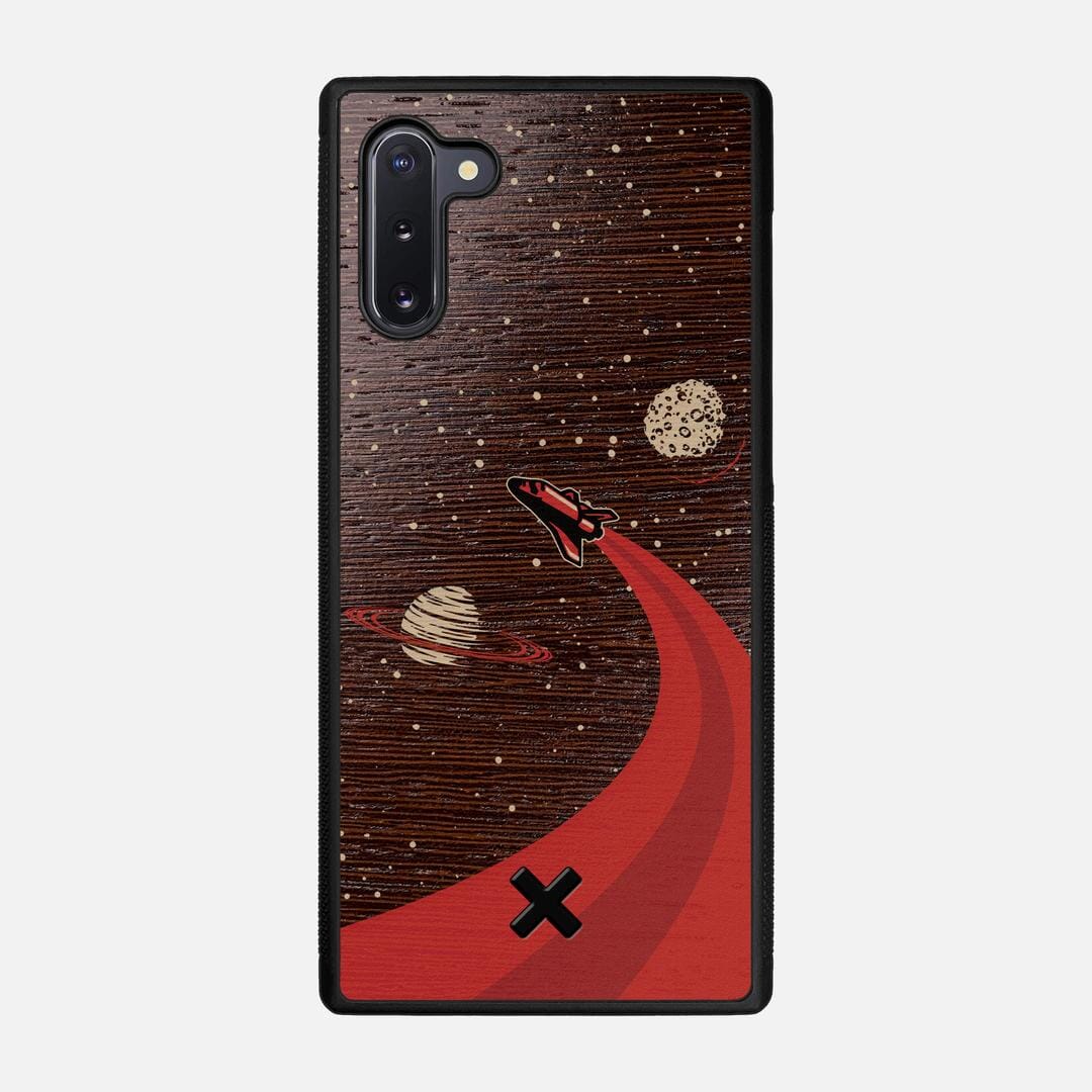 Booster Case for the Samsung Galaxy Note 10 featuring a UV Printed Wenge Wood backer with the Keyway X Mark#Phone Model_Galaxy Note 10
