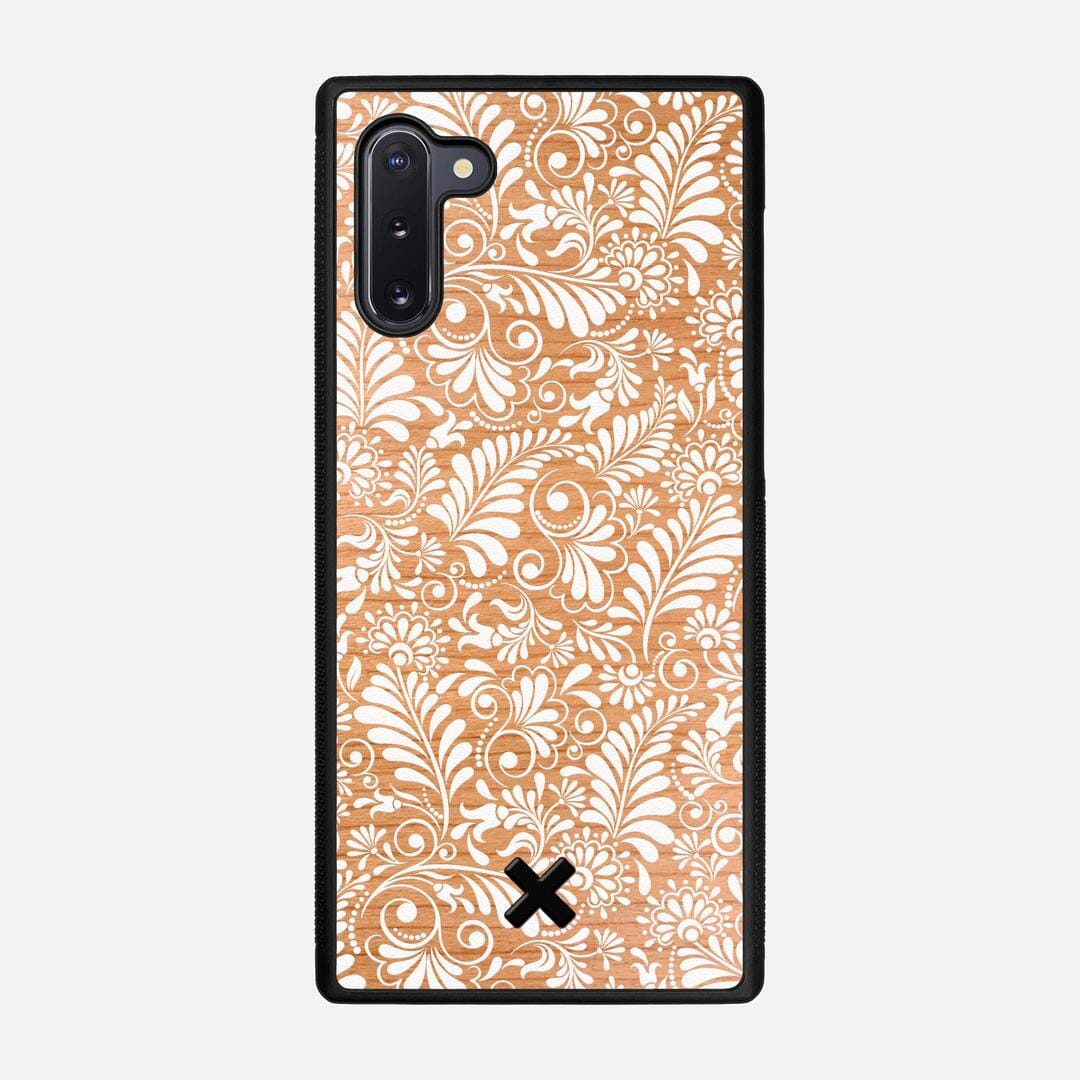 Botanica Case for the Samsung Galaxy Note 10 featuring a UV Printed Cherry Wood backer with the Keyway X Mark#Phone Model_Galaxy Note 10