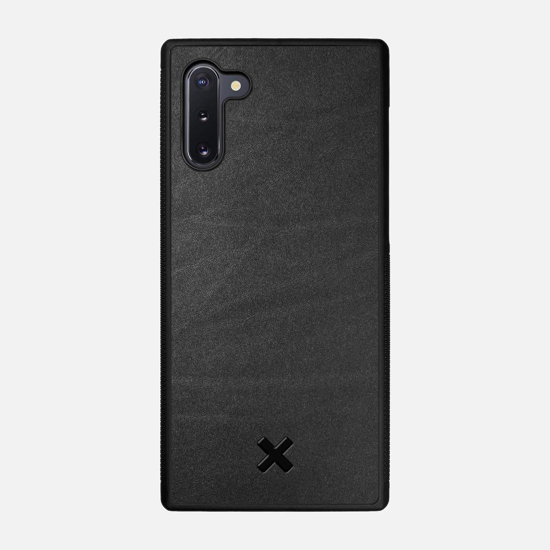 Charcoal Leather Case for the Samsung Galaxy Note 10 featuring a Genuine Leather backer with the Keyway X Mark#Phone Model_Galaxy Note 10