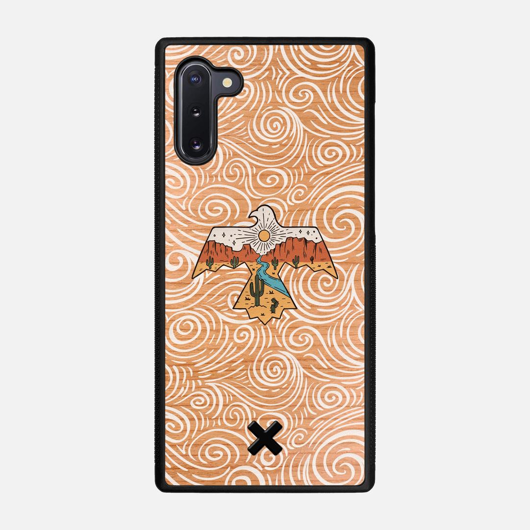 Eagle Case for the Samsung Galaxy Note 10 featuring a UV Printed Cherry Wood backer with the Keyway X Mark#Phone Model_Galaxy Note 10