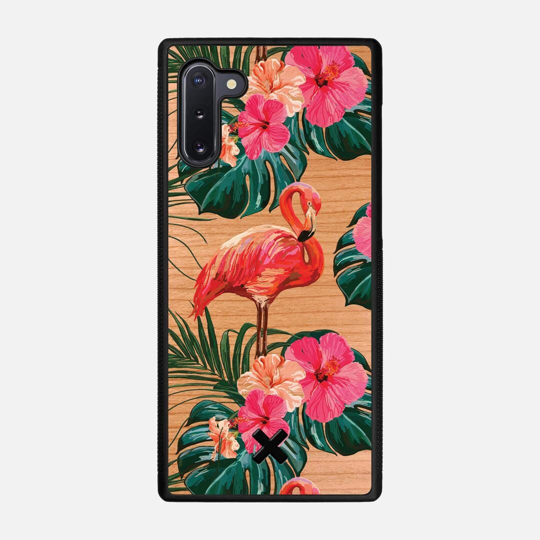 Flamingo Case for the Samsung Galaxy Note 10 featuring a UV Printed Cherry Wood backer with the Keyway X Mark#Phone Model_Galaxy Note 10