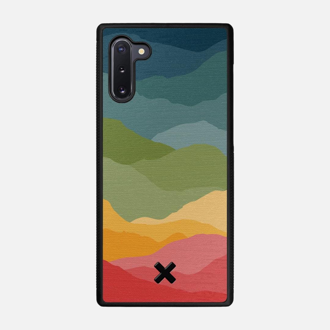 Gamut Case for the Samsung Galaxy Note 10 featuring a UV Printed Wenge Wood backer with the Keyway X Mark#Phone Model_Galaxy Note 10