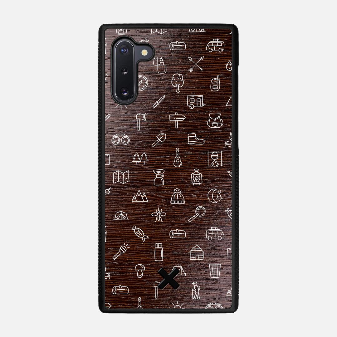 Gear Case for the Samsung Galaxy Note 10 featuring a UV Printed Wenge Wood backer with the Keyway X Mark#Phone Model_Galaxy Note 10