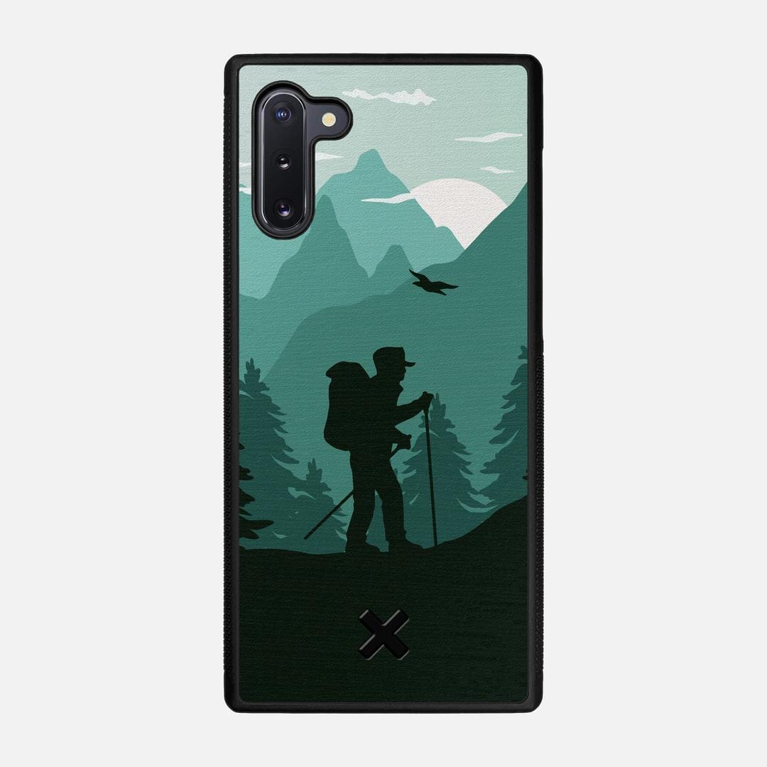Hiker Case for the Samsung Galaxy Note 10 featuring a UV Printed Wenge Wood backer with the Keyway X Mark#Phone Model_Galaxy Note 10