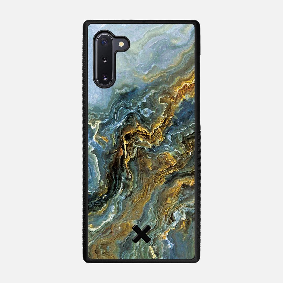 Indigo Case for the Samsung Galaxy Note 10 featuring a UV Printed Wenge Wood backer with the Keyway X Mark#Phone Model_Galaxy Note 10
