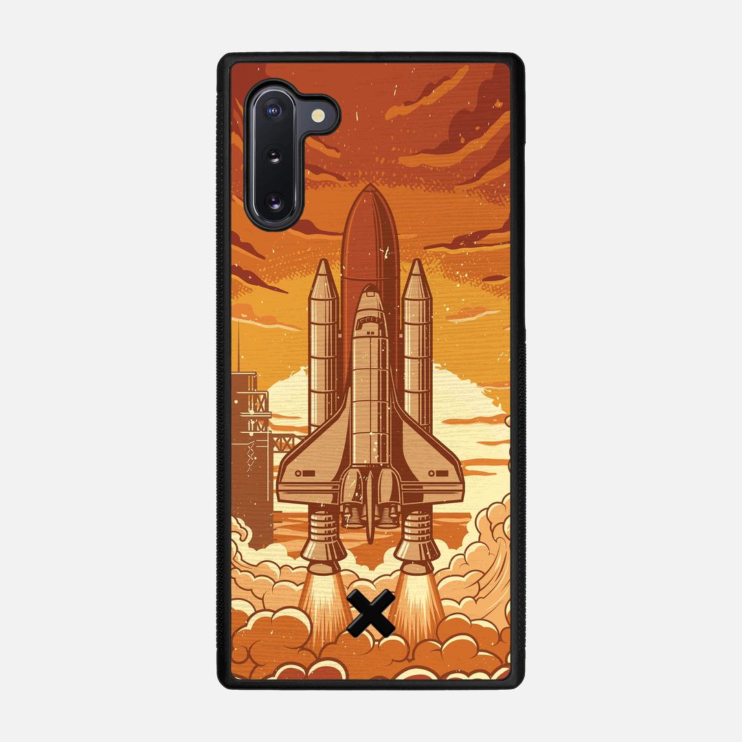 Launch Case for the Samsung Galaxy Note 10 featuring a UV Printed Wenge Wood backer with the Keyway X Mark#Phone Model_Galaxy Note 10