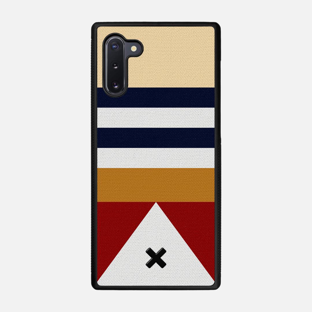 Lodge Case for the Samsung Galaxy Note 10 featuring a UV Printed Cotton Canvas backer with the Keyway X Mark#Phone Model_Galaxy Note 10