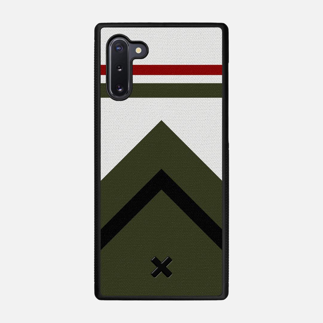 Peak Case for the Samsung Galaxy Note 10 featuring a UV Printed Cotton Canvas backer with the Keyway X Mark#Phone Model_Galaxy Note 10