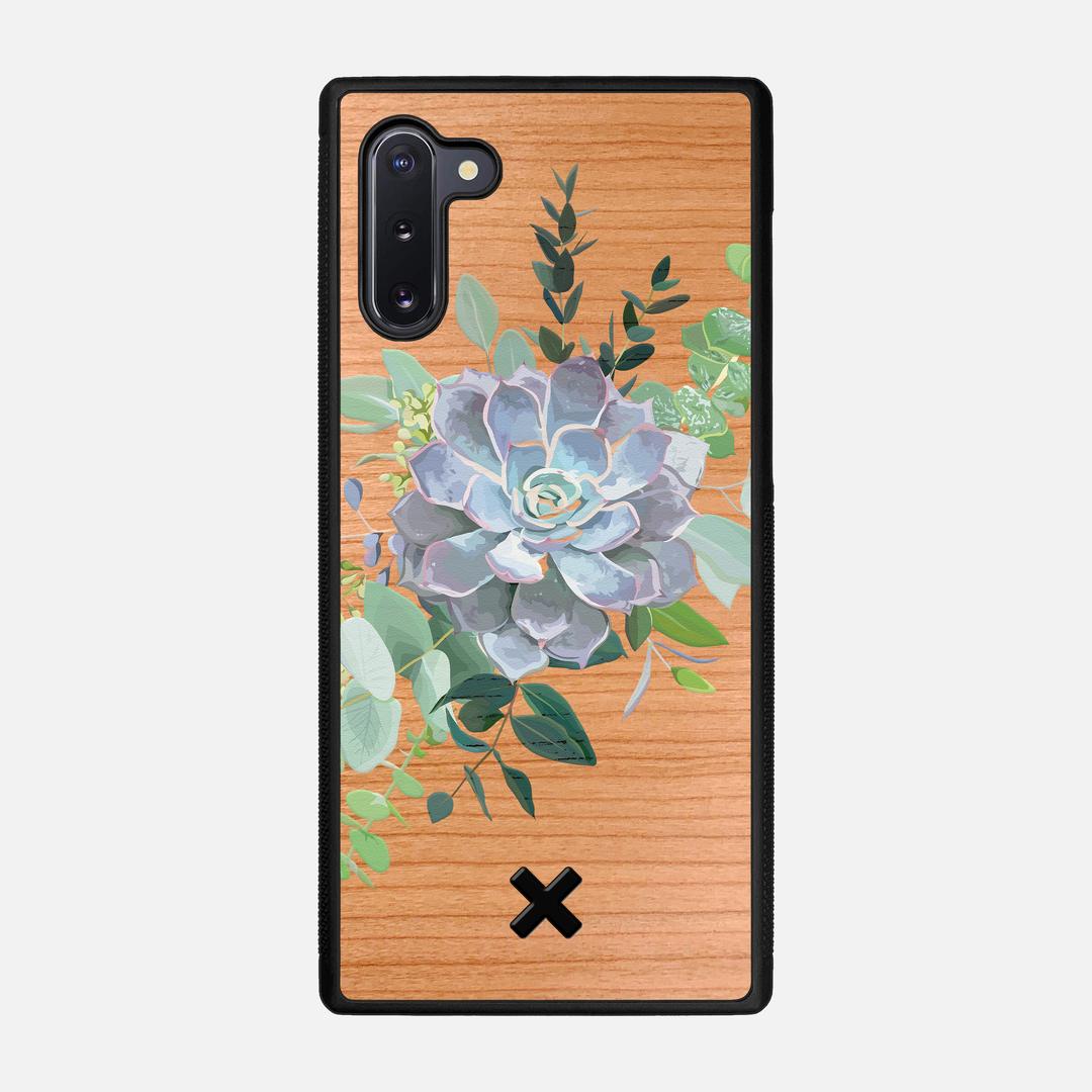 Pollux Case for the Samsung Galaxy Note 10 featuring a UV Printed Cherry Wood backer with the Keyway X Mark#Phone Model_Galaxy Note 10