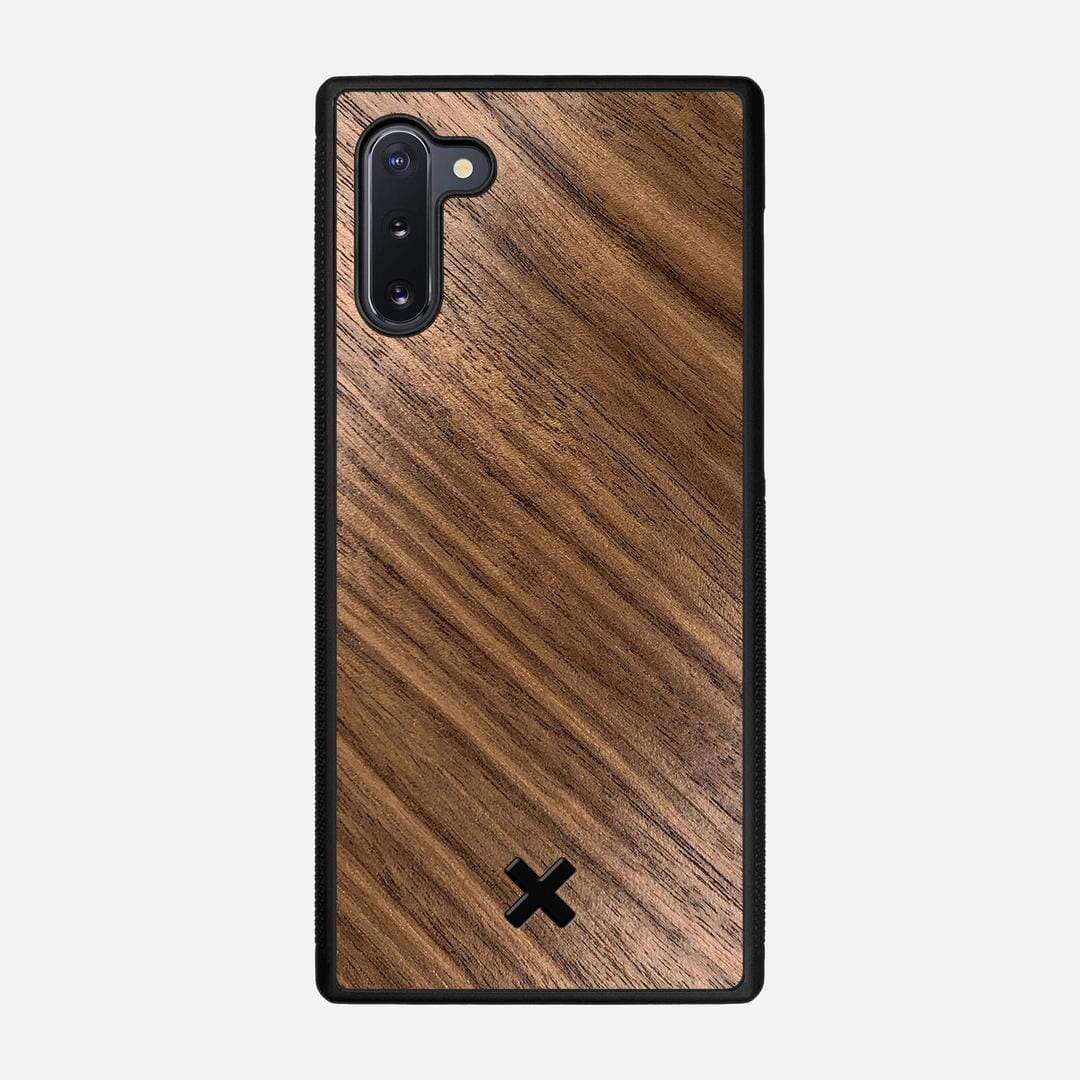Walnut Pure Case for the Samsung Galaxy Note 10 featuring a Walnut Wood backer with the Keyway X Mark#Phone Model_Galaxy Note 10