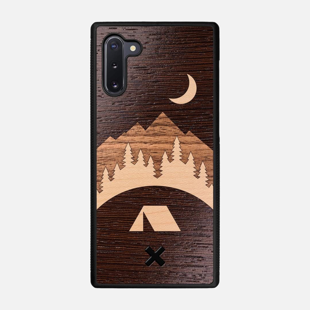 Woodland Case for the Samsung Galaxy Note 10 featuring a Wenge, Maple, and Walnut Wood backer with the Keyway X Mark#Phone Model_Galaxy Note 10