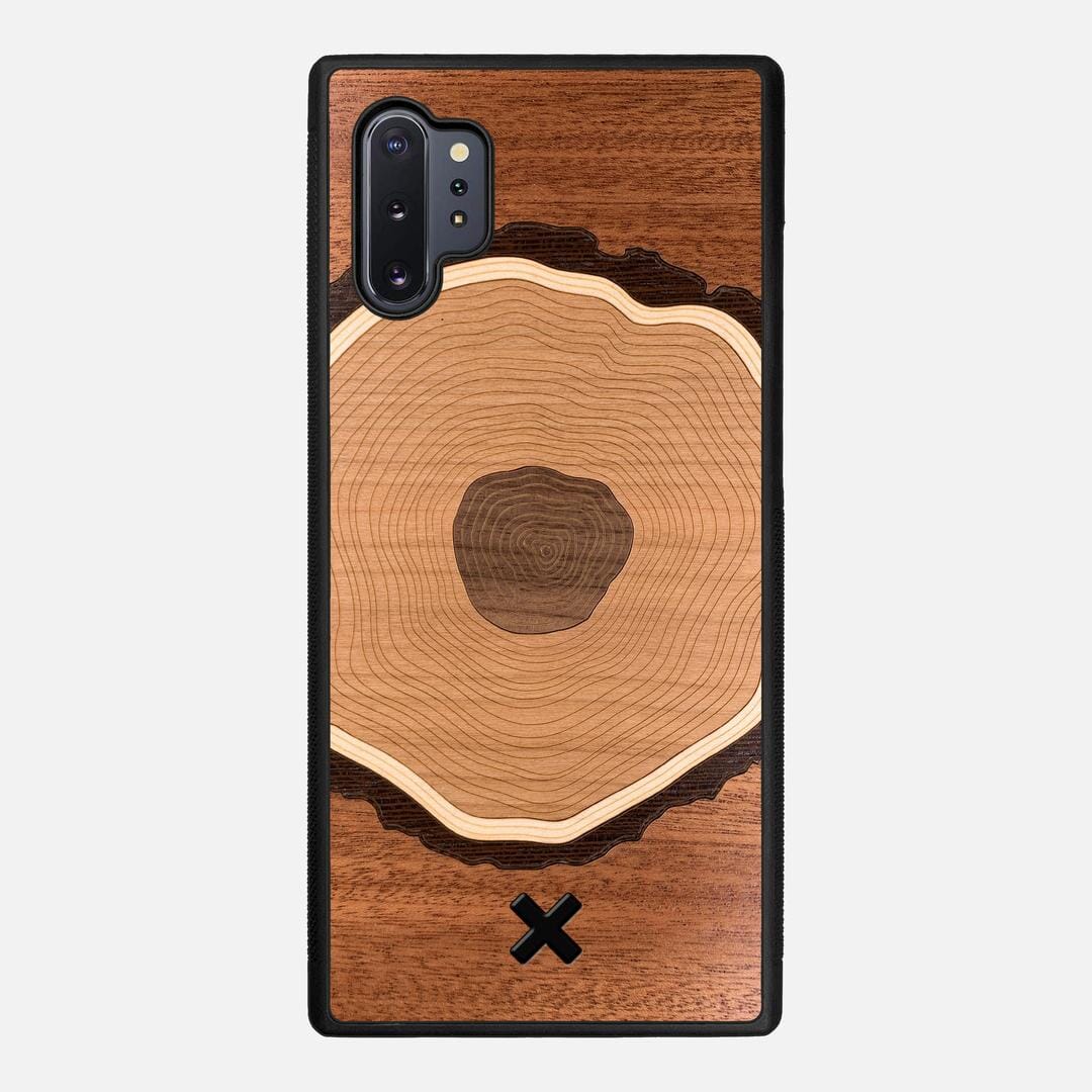 Arbor Case for the Samsung Galaxy Note 10 Plus featuring a Sapele, Wenge, Maple, Cherry, and Walnut Wood backer with the Keyway X Mark#Phone Model_Galaxy Note 10 Plus