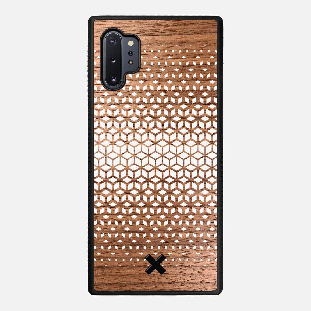 Geo Case for the Samsung Galaxy Note 10 Plus featuring a UV Printed Walnut Wood backer with the Keyway X Mark#Phone Model_Galaxy Note 10 Plus