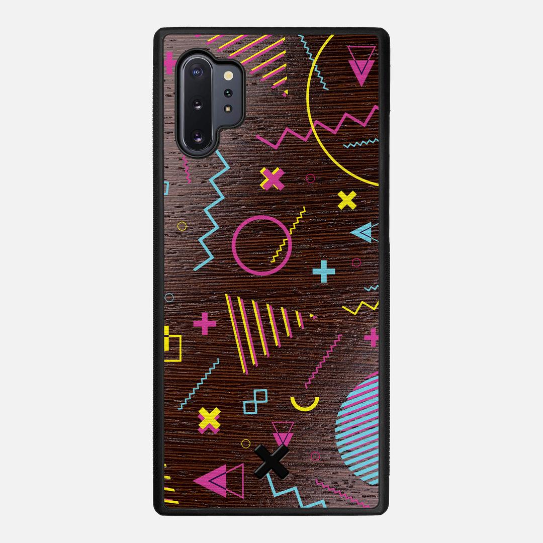 Neon Case for the Samsung Galaxy Note 10 Plus featuring a UV Printed Wenge Wood backer with the Keyway X Mark#Phone Model_Galaxy Note 10 Plus