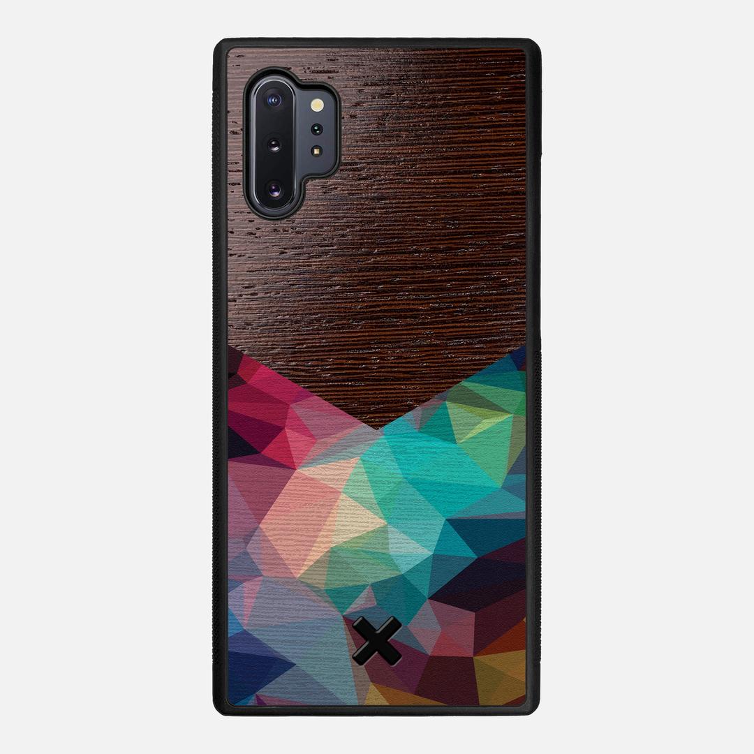 Prism Case for the Samsung Galaxy Note 10 Plus featuring a UV Printed Wenge Wood backer with the Keyway X Mark#Phone Model_Galaxy Note 10 Plus