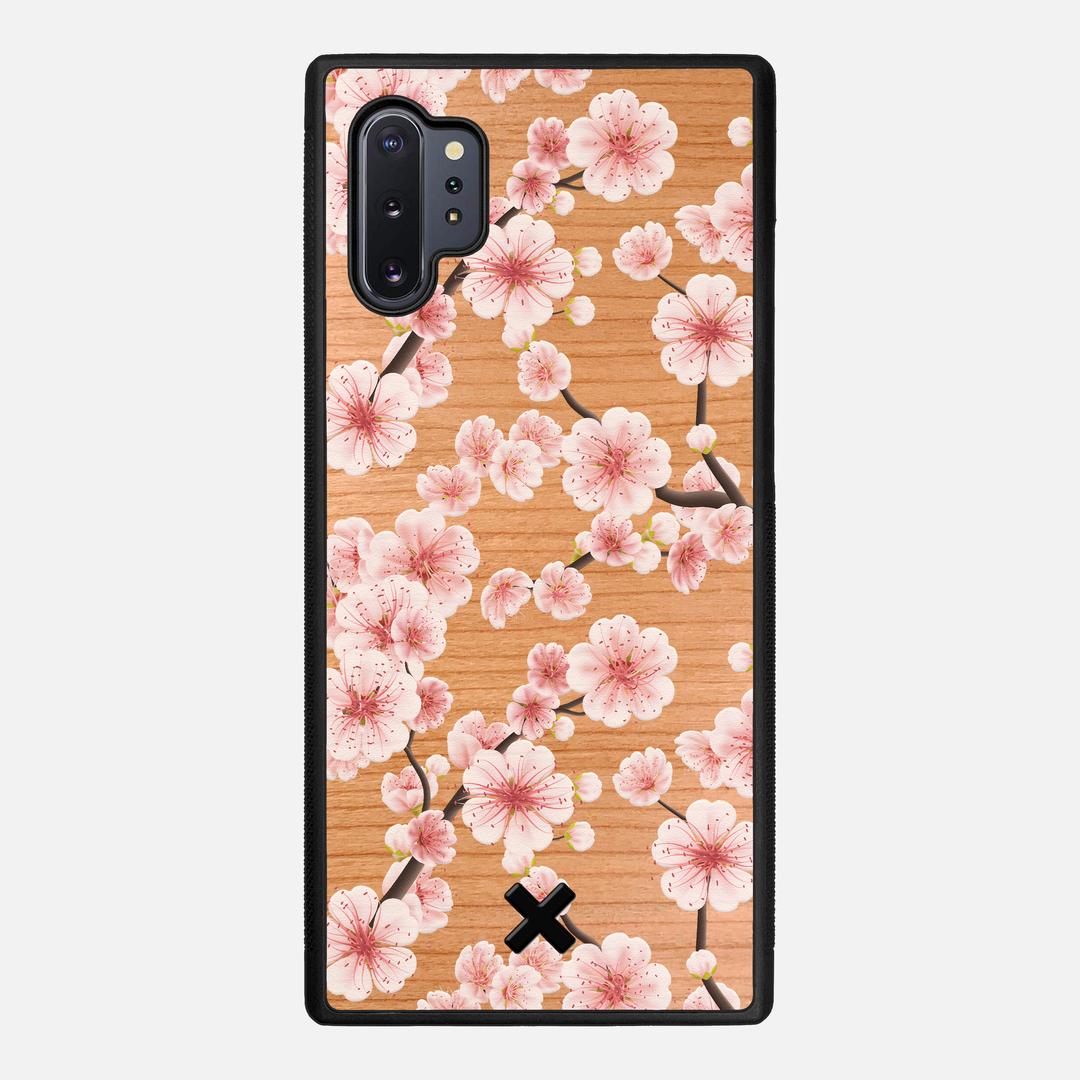 Sakura Case for the Samsung Galaxy Note 10 Plus featuring a UV Printed Cherry Wood backer with the Keyway X Mark#Phone Model_Galaxy Note 10 Plus