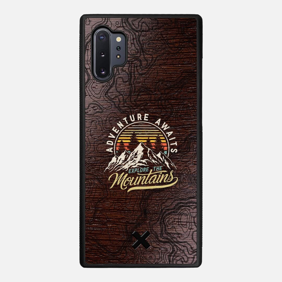 Wanderlust Case for the Samsung Galaxy Note 10 Plus featuring a UV Printed Wenge Wood backer with the Keyway X Mark#Phone Model_Galaxy Note 10 Plus