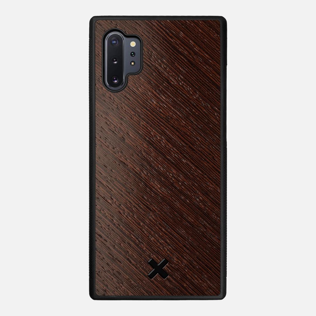 Wenge Pure Case for the Samsung Galaxy Note 10 Plus featuring a Wenge Wood backer with the Keyway X Mark#Phone Model_Galaxy Note 10 Plus
