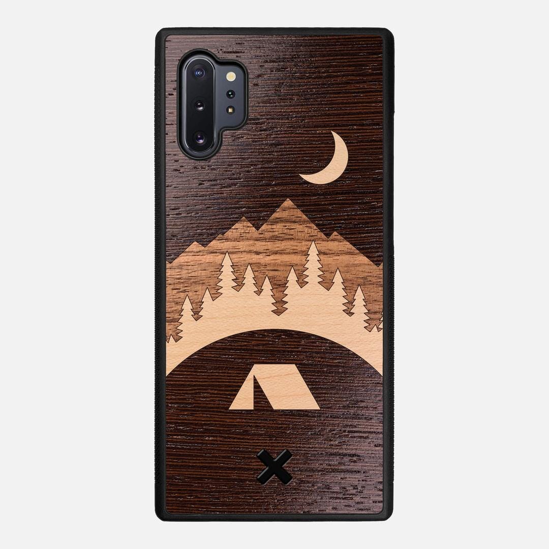 Woodland Case for the Samsung Galaxy Note 10 Plus featuring a Wenge, Maple, and Walnut Wood backer with the Keyway X Mark#Phone Model_Galaxy Note 10 Plus