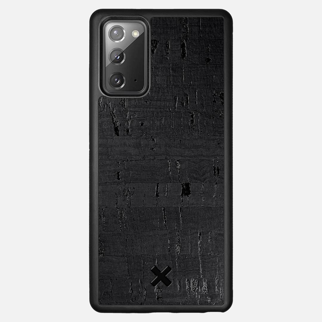 Black Cork Case for the Samsung Galaxy Note 20 featuring a Genuine Cork backer with the Keyway X Mark#Phone Model_Galaxy Note 20