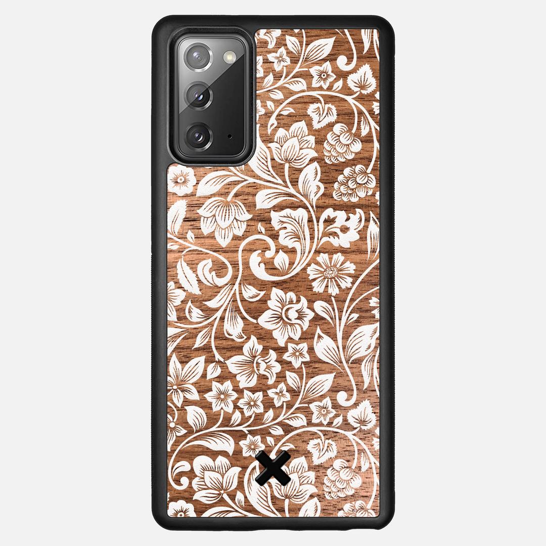 Blossom Case for the Samsung Galaxy Note 20 featuring a UV Printed Walnut Wood backer with the Keyway X Mark#Phone Model_Galaxy Note 20